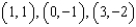 The graph represents a system of linear inequalities. Estimate the vertices.   A)    B)    C)    D)    E)  none of these