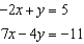 Represent the system of equations with an augmented matrix:   A)    B)    C)    D)    E)  none of these