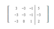 Represent the system of equations with an augmented matrix:   A)    B)    C)    D)    E)  none of these