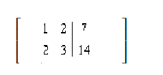Use row operations to change the first entry in the second row to 0. Rewrite the matrix.   A)    B)    C)    D)    E)  none of these