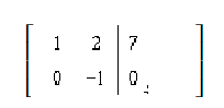 Use row operations to change the first entry in the second row to 0. Rewrite the matrix.   A)    B)    C)    D)    E)  none of these