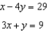 Represent the system of equations with an augmented matrix. Solve the system by rewriting the matrix in reduced row echelon form. -  A) (5, 8)  B)  (-5, 8)  C)  ( 5, -60 D)  infinitely many solutions E)  no solution