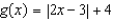 <strong>Use algebra to find any real zeros of the absolute value function </strong> A) B) C) D) E) no real zeros