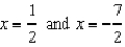 <strong>Use algebra to find any real zeros of the absolute value function </strong> A) B) C) D) E) no real zeros