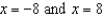 <strong>Use algebra to find any real zeros of the absolute value function </strong> A) B) C) D) E) no real zeros
