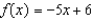 <strong>Using notation, write the function that the graph represents. </strong> A) B) C) D) E) none of these