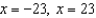 <strong>Solve the absolute value equations. Be sure to check your solutions. - </strong> A) B) C) D) E) no solution