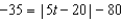 <strong>Solve the absolute value equations. Be sure to check your solutions. - </strong> A) B) C) D) E) no solution
