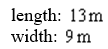 <strong>A rectangle is 4 longer than it is wide. Its area is . Find the length and the width of the rectangle.</strong> A) B) C) D) E) none of these