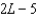 <strong>The length of a rectangle is meters. The width is 5 meters less than the length. Write an expression that represents the perimeter of the rectangle in meters.</strong> A) B) C) D) E) none of these