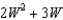 <strong>The width of a rectangle is cm. The length is twice the width plus 3 cm. Write a polynomial expression that represents the area in centimeters.</strong> A) B) C) D) E) none of these