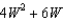 <strong>The width of a rectangle is cm. The length is twice the width plus 3 cm. Write a polynomial expression that represents the area in centimeters.</strong> A) B) C) D) E) none of these