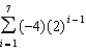 <strong>Evaluate the partial sum of the geometric series. - </strong> A) -513 B) 508 C) 513 D)-508 E) None of these