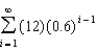 <strong>Evaluate the infinite geometric series. - </strong> A) 24 B) 30 C) 15 D) 3 E) None of these