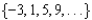 <strong>For all the problems in this set the domain is the set of positive integers. -Find the common difference, d, of the arithmetic sequence )</strong> A) 3 B) 4 C) -3 D) 5 E) None of these