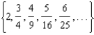 <strong>For all the problems in this set the domain is the set of positive integers greater than 0. Find a formula for the nth term of each sequence. - </strong> A) B) C) D) E) None of these
