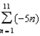<strong>For all the problems in this set the domain is the set of positive integers greater than 0. -Use sigma notation to represent the partial sum of the first ten terms of the sequence </strong> A) B) C) D) E) None of these