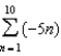 <strong>For all the problems in this set the domain is the set of positive integers greater than 0. -Use sigma notation to represent the partial sum of the first ten terms of the sequence </strong> A) B) C) D) E) None of these