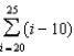 <strong>For all the problems in this set the domain is the set of positive integers greater than 0. -Evaluate the partial sum </strong> A) 135 B) 75 C) 150 D) 70 E) None of these