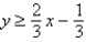 <strong>Write an inequality that represents the graph: </strong> A) B) C) D)