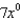 Simplify.   A)  1 B)  7 C)  0 D)  7x