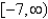 Use interval notation to represent the set of real numbers greater than   A)    B)    C)    D)   