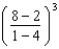 Evaluate:   A)  -8 B)  8 C)  27 D)  -6