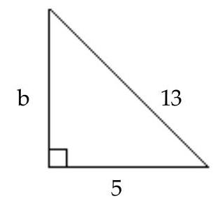 Find the unknown length in the right triangle. Simplify the answer if necessary. -  A)  13 B)  14 C)  12 D)  9