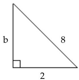  Find the unknown length in the right triangle. Simplify the answer if necessary. -  A)   2 \sqrt{15}  B)   \sqrt{10}  C)   2 \sqrt{17}  D)   \sqrt{6}