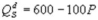 A movie monopolist sells to students and adults. The demand function for students is   and the demand function for adults is   . The marginal cost is $2 per ticket. Suppose the movie theater can price discriminate. How many tickets does the theater sell to students to maximize profits? A)  2500 B)  500 C)  200 D)  600