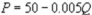 <strong>Kate's Great Crete (KGC) is a local monopolist of ready-mix concrete. Its annual demand function is , where P is the price, in dollars, of a cubic yard of concrete and Q is the number of cubic yards sold per year. What is KGC's inverse demand function?</strong> A) B) C) D)