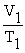 A mathematical statement of Charles' law is ________. A)  V<sub>1</sub>T<sub>1</sub> = V<sub>2</sub>T<sub>2</sub> B)  V<sub>1</sub> + T<sub>1</sub> = V<sub>2</sub> + T<sub>2</sub> C)    =   D)    =  