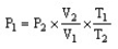 The combined gas law cannot be written as ________. A)    B)    C)    D)   