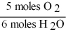 <strong>Which one of the following conversion factors is not consistent with the equation? 4NH<sub>3</sub> + 5 O<sub>2</sub> \rightarrow 4NO + 6H<sub>2</sub>O</strong> A) B) C) D)