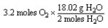 <strong>Which of the following is the correct set-up for the problem How many grams of H<sub>2</sub>O will be produced from 3.2 moles of O<sub>2</sub> and an excess of H<sub>2</sub>S? according to the reaction: 2H<sub>2</sub>S + 3 O<sub>2</sub> \rightarrow 2H<sub>2</sub>O + 2SO<sub>2</sub></strong> A) B) C) D)