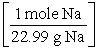 Which of the following is the correct  set-up  for the problem  How many atoms are present in 15.0 g Na?  A)  15.0 g Na ×   B)  15.0 g Na × ×     C)  15.0 g Na × ×     D)  15.0 g Na ×  