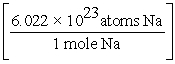 Which of the following is the correct  set-up  for the problem  How many atoms are present in 15.0 g Na?  A)  15.0 g Na ×   B)  15.0 g Na × ×     C)  15.0 g Na × ×     D)  15.0 g Na ×  