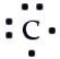 Which of the following is the correct Lewis symbol diagram for carbon? A)    B)    C)    D)   