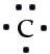 Which of the following is the correct Lewis symbol diagram for carbon? A)    B)    C)    D)   