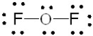 Which of the following is the correct Lewis structure for OF<sub>2</sub>? A)    B)    C)    D)   