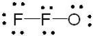 Which of the following is the correct Lewis structure for OF<sub>2</sub>? A)    B)    C)    D)   