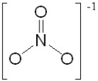 One of the resonance structures for the polyatomic ion NO<sub>3</sub><sup>-</sup> is:   How many other resonance structures are there for this ion? A)  1 B)  2 C)  3 D)  4