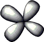 <strong>The atomic orbital depicted below would be found in a ________ subshell. </strong> A) 3p B) 2s C) 5d D) 4f