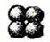 Match the molecules with the appropriate classification. -   A)  heteroatomic - polyatomic molecule B)  homoatomic - polyatomic molecule C)  heteroatomic - diatomic molecule D)  homoatomic - diatomic molecule