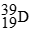 For each description on the left select the correct atom from the response list on the right. Responses may be used more than once or need not be used at all. -________ Has a mass number of 80 A)    B)    C)    D)   
