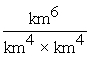 In which of the following  unit set-ups  are the units incorrectly combined together? A)  dm<sup>4</sup> x dm<sup>3</sup> = dm<sup>7</sup> B)    = km<sup>-2</sup> C)    = in D)    = ?m<sup>-2</sup>