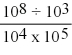 What is the correct exponential term for the following mathematical operation?   A)  10<sup>-6</sup> B)  10<sup>2</sup> C)  10<sup>-2</sup> D)  10<sup>-4</sup>