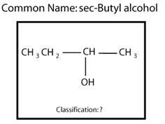 Classify sec-Butyl alcohol as primary, secondary or tertiary.  <div style=padding-top: 35px> 