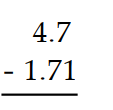 Subtract. -  A)  3.09 B)  2.99 C)  3.99 D)  3.0