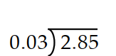Divide. -   A)  95 B)  84 C)  9.5 D)  96